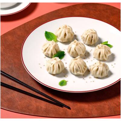 BonBistro Placemat 45x37cm lederlook bruin Layer - detailfoto 2 | BonBistro