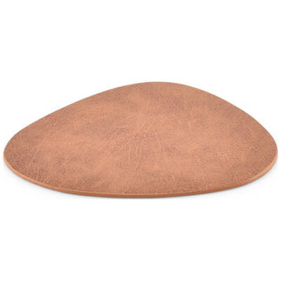 BonBistro Glasonderzetter 11x10cm lederlook bruin Layer - Set van 4 - detailfoto 1 | BonBistro
