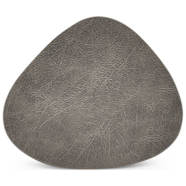 Keuken 5 BonBistro Glasonderzetter 11x10cm lederlook grijs Layer - Set van 4 | BonBistro