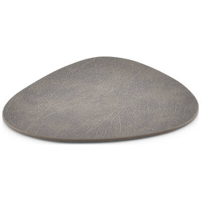 BonBistro Glasonderzetter 11x10cm lederlook grijs Layer - Set van 4 - detailfoto 1 | BonBistro