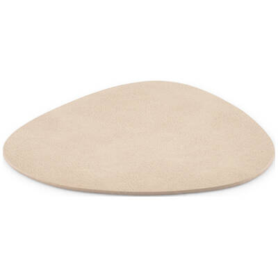 BonBistro Glasonderzetter 11x10cm lederlook beige Layer - Set van 4 - detailfoto 1 | BonBistro