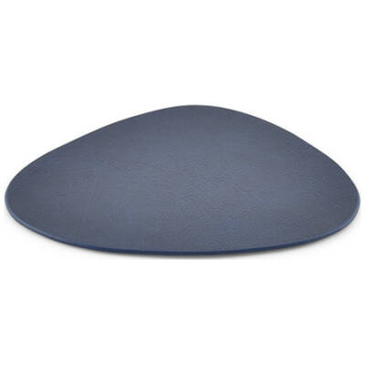 BonBistro Glasonderzetter 11x10cm lederlook blauw Layer - Set van 4 - detailfoto 1 | BonBistro