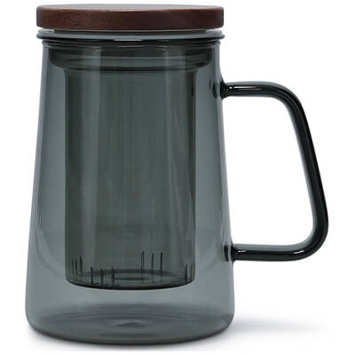 S|P Collection Beker 63cl met glazen filter en deksel grijs Luma | S|P Collection