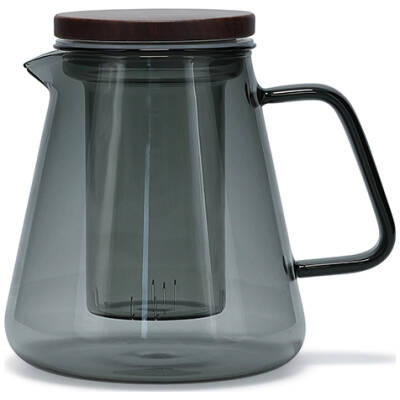 S|P Collection Theepot 93cl met glazen filter en deksel grijs Luma | S|P Collection