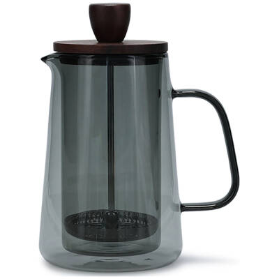 S|P Collection Koffiepot 35cl met glazen filter en deksel grijs Luma | S|P Collection