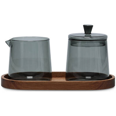 S|P Collection Melkkan en suikerpot 22cl grijs Luma | S|P Collection