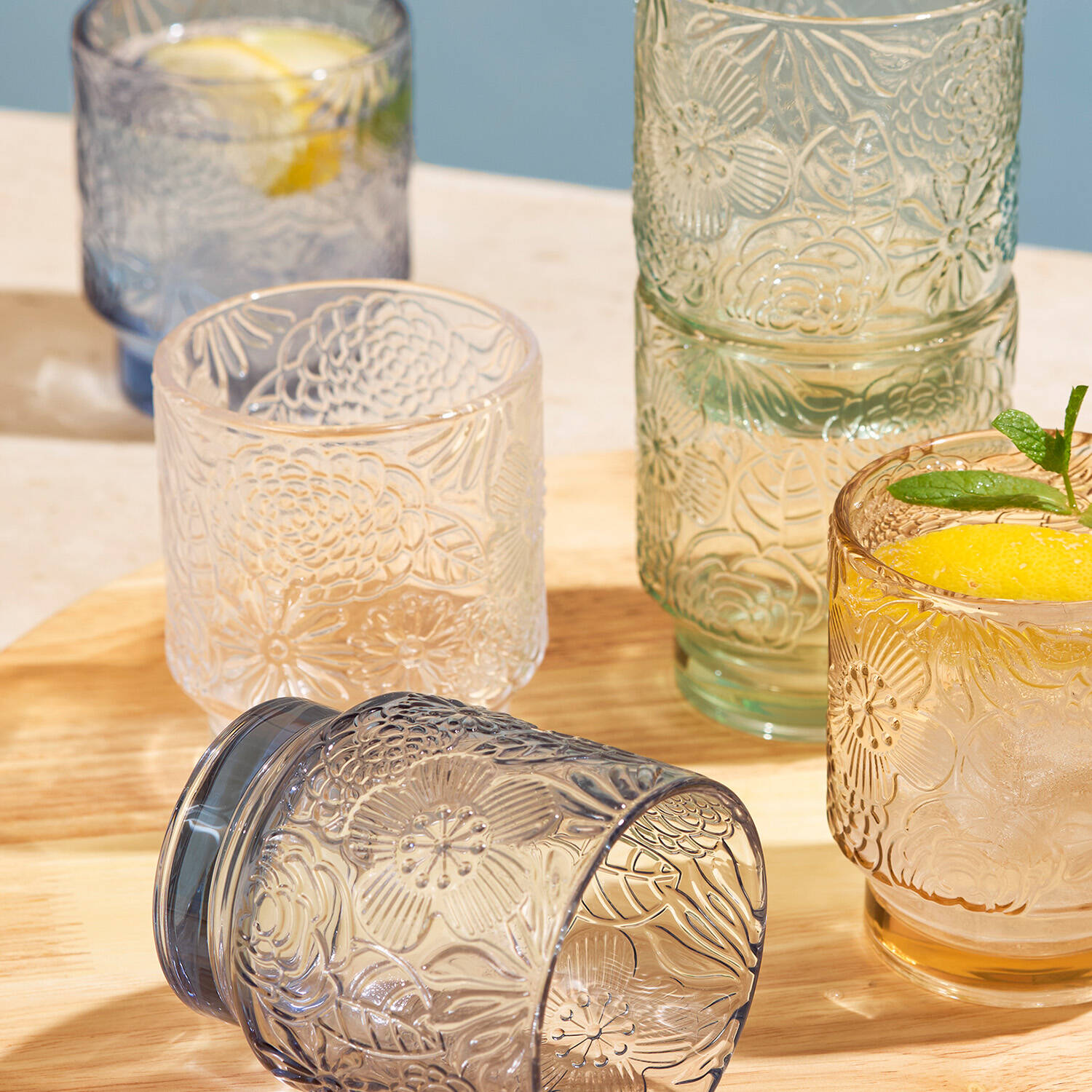 Salt & Pepper - Glas 30cl - Flora - set/4 5 Salt & Pepper - Glas 30cl - Flora - set/4