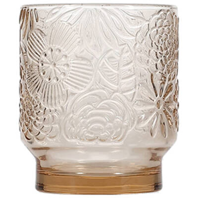 Salt & Pepper - Glas 30cl - amber Flora - set/4