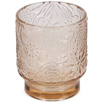 Salt & Pepper - Glas 30cl - amber Flora - set/4