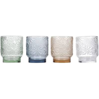 Salt & Pepper - Glas 30cl - licht groen Flora - set/4