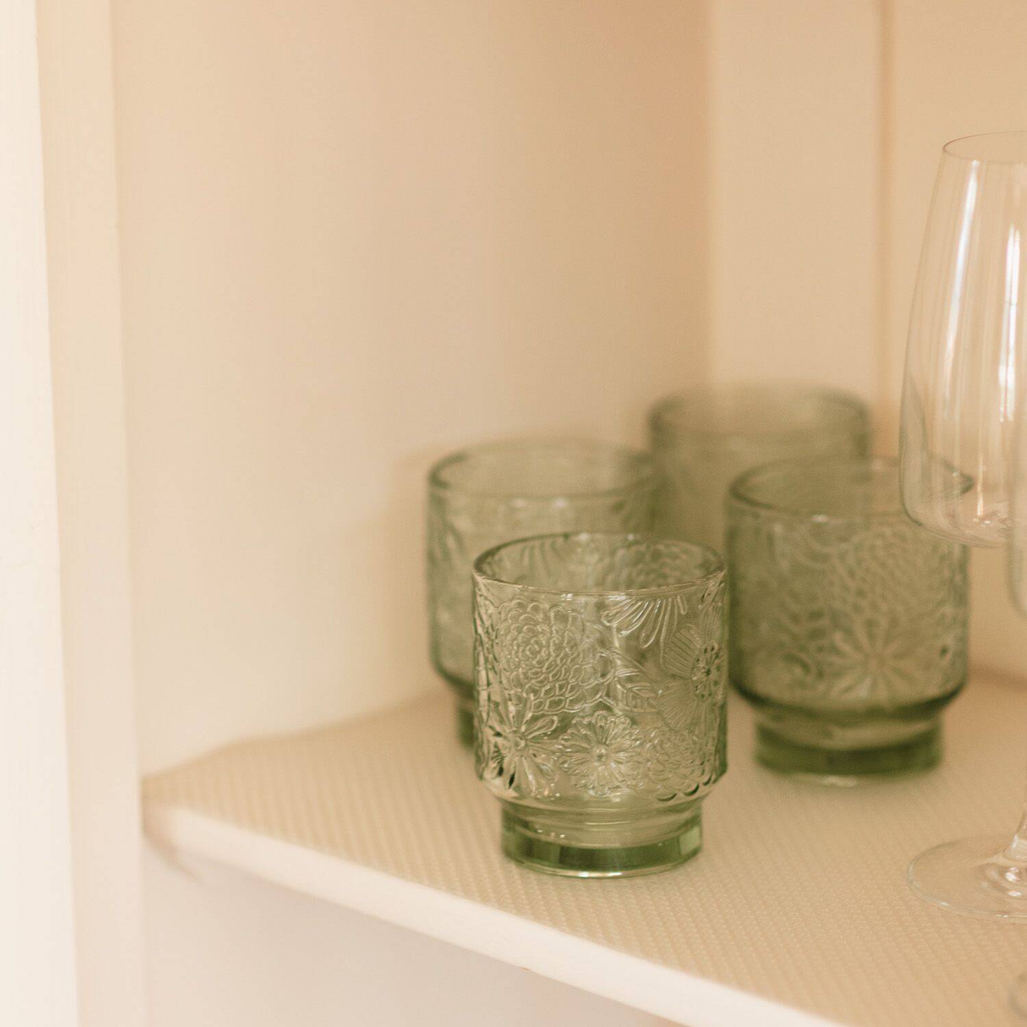 Salt & Pepper - Glas 30cl - licht groen Flora - set/4 6 Salt & Pepper - Glas 30cl - licht groen Flora - set/4