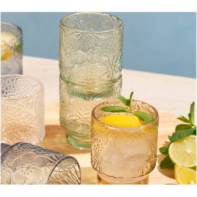 Salt & Pepper - Glas 30cl - licht groen Flora - set/4