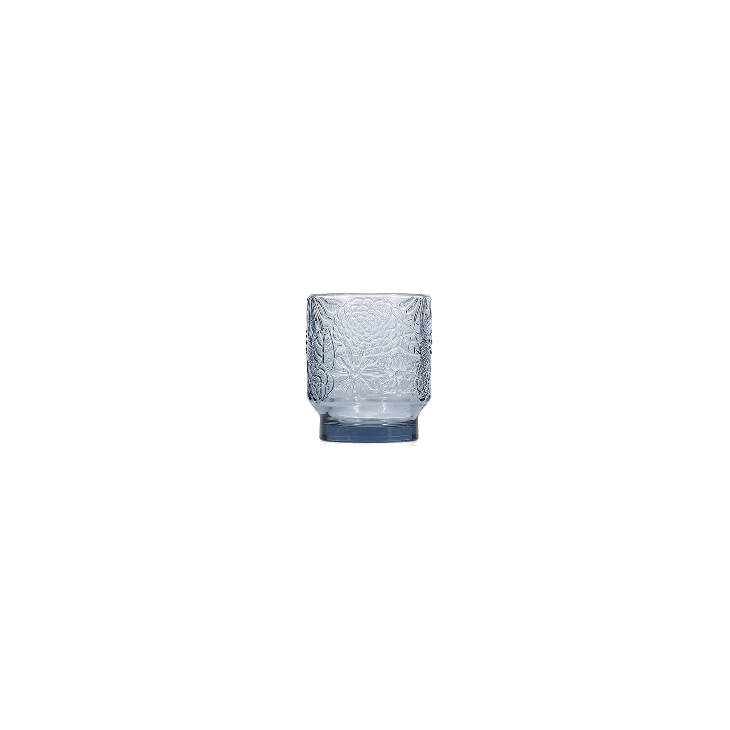Salt & Pepper - Glas 30cl - blauwgrijs Flora - set/4 1 Salt & Pepper - Glas 30cl - blauwgrijs Flora - set/4
