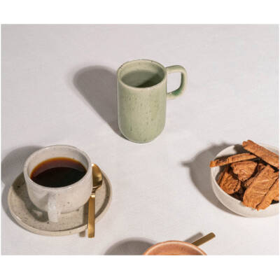 Salt & Pepper - Beker 30cl - sage Blush - Set/4