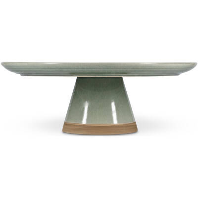 Salt & Pepper - Taartplateau - 33,5xH12cm - groen - Cameo