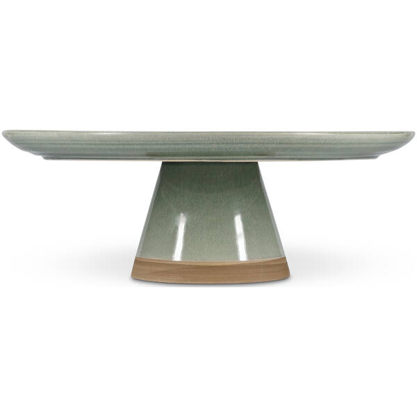 Salt & Pepper - Taartplateau - 33,5xH12cm - groen - Cameo