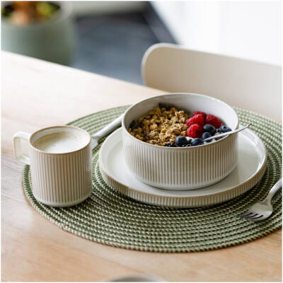 Salt & Pepper Placemat 36cm geweven groen Tabletop - detailfoto 1 | Salt & Pepper