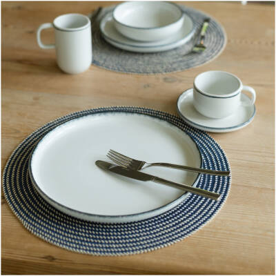 Salt & Pepper Placemat 36cm geweven blauw Tabletop - detailfoto 1 | Salt & Pepper