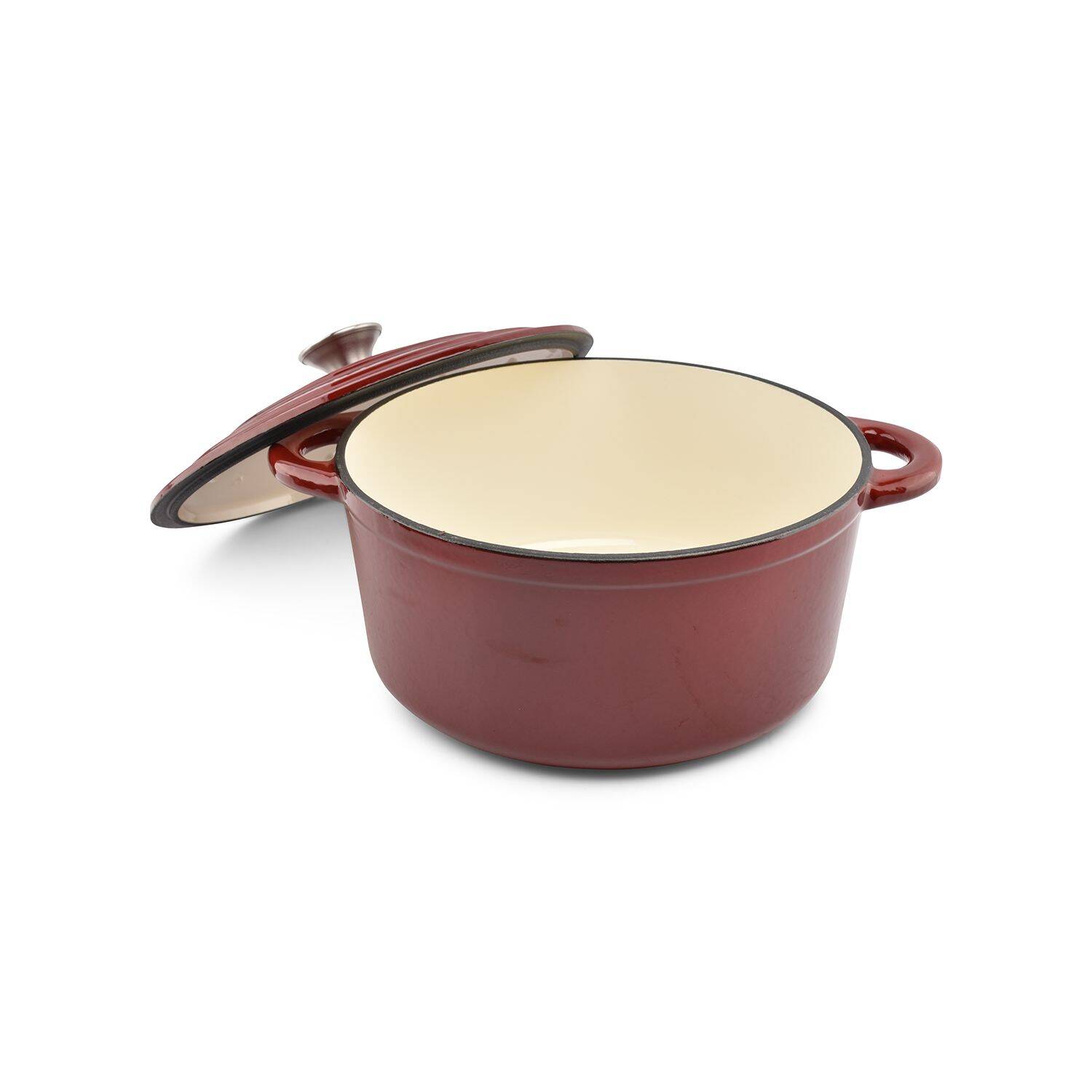Salt & Pepper - Kookpot 26cm - gietijzer rood Ferno 3 Salt & Pepper - Kookpot 26cm - gietijzer rood Ferno