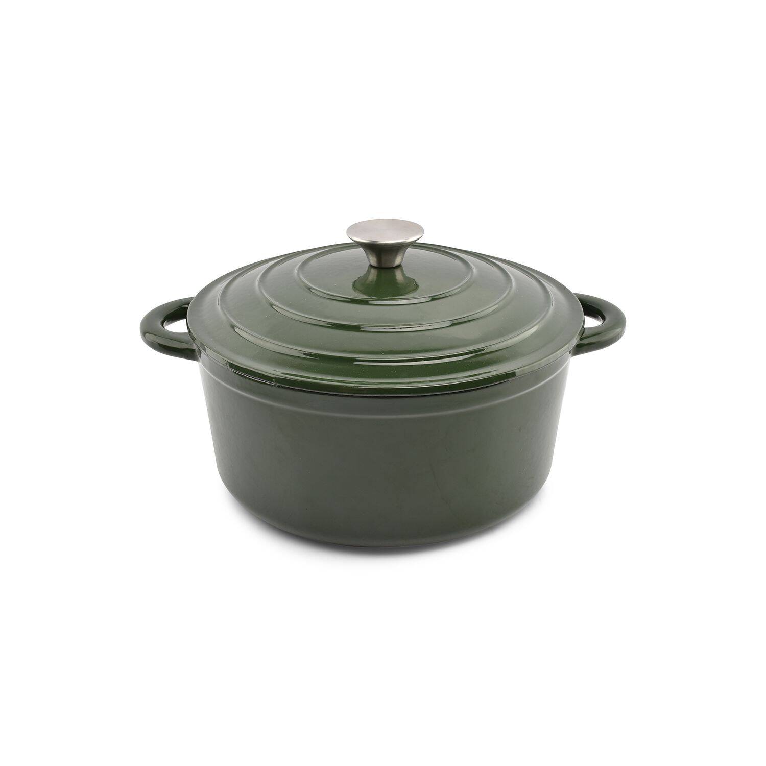 Salt & Pepper - Kookpot 26cm - gietijzer groen Ferno 2 Salt & Pepper - Kookpot 26cm - gietijzer groen Ferno