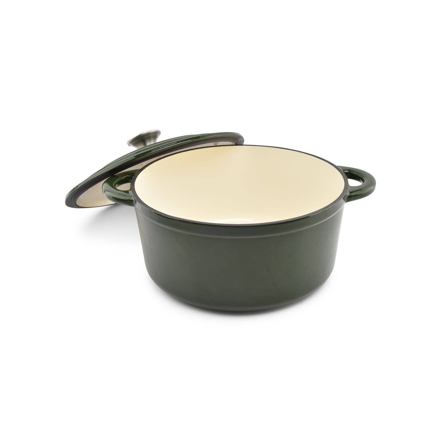 Salt & Pepper - Kookpot 26cm - gietijzer groen Ferno 3 Salt & Pepper - Kookpot 26cm - gietijzer groen Ferno
