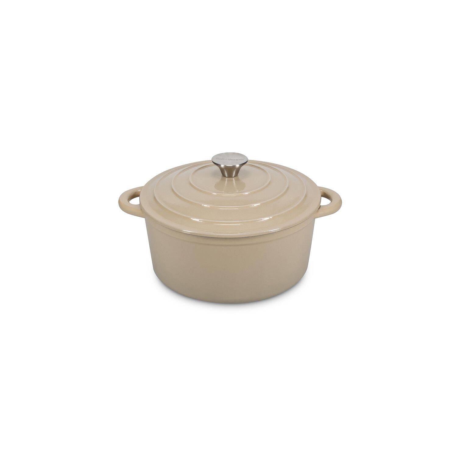 Salt & Pepper - Kookpot 26cm - gietijzer beige Ferno 2 Salt & Pepper - Kookpot 26cm - gietijzer beige Ferno