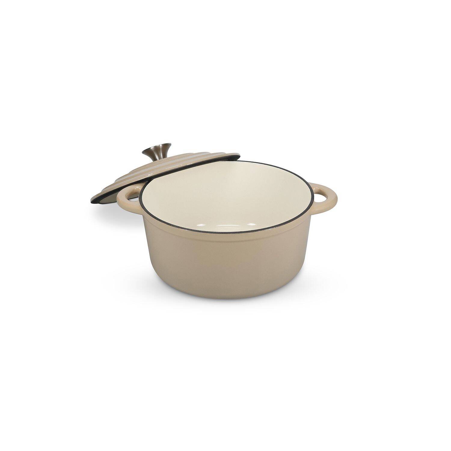 Salt & Pepper - Kookpot 26cm - gietijzer beige Ferno 3 Salt & Pepper - Kookpot 26cm - gietijzer beige Ferno