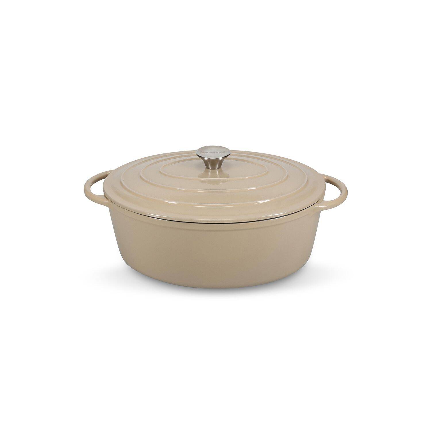 Salt & Pepper - Kookpot 41x26cm - gietijzer beige Ferno 2 Salt & Pepper - Kookpot 41x26cm - gietijzer beige Ferno