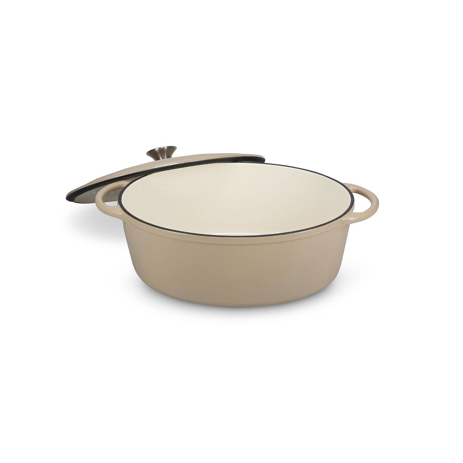 Salt & Pepper - Kookpot 41x26cm - gietijzer beige Ferno 3 Salt & Pepper - Kookpot 41x26cm - gietijzer beige Ferno