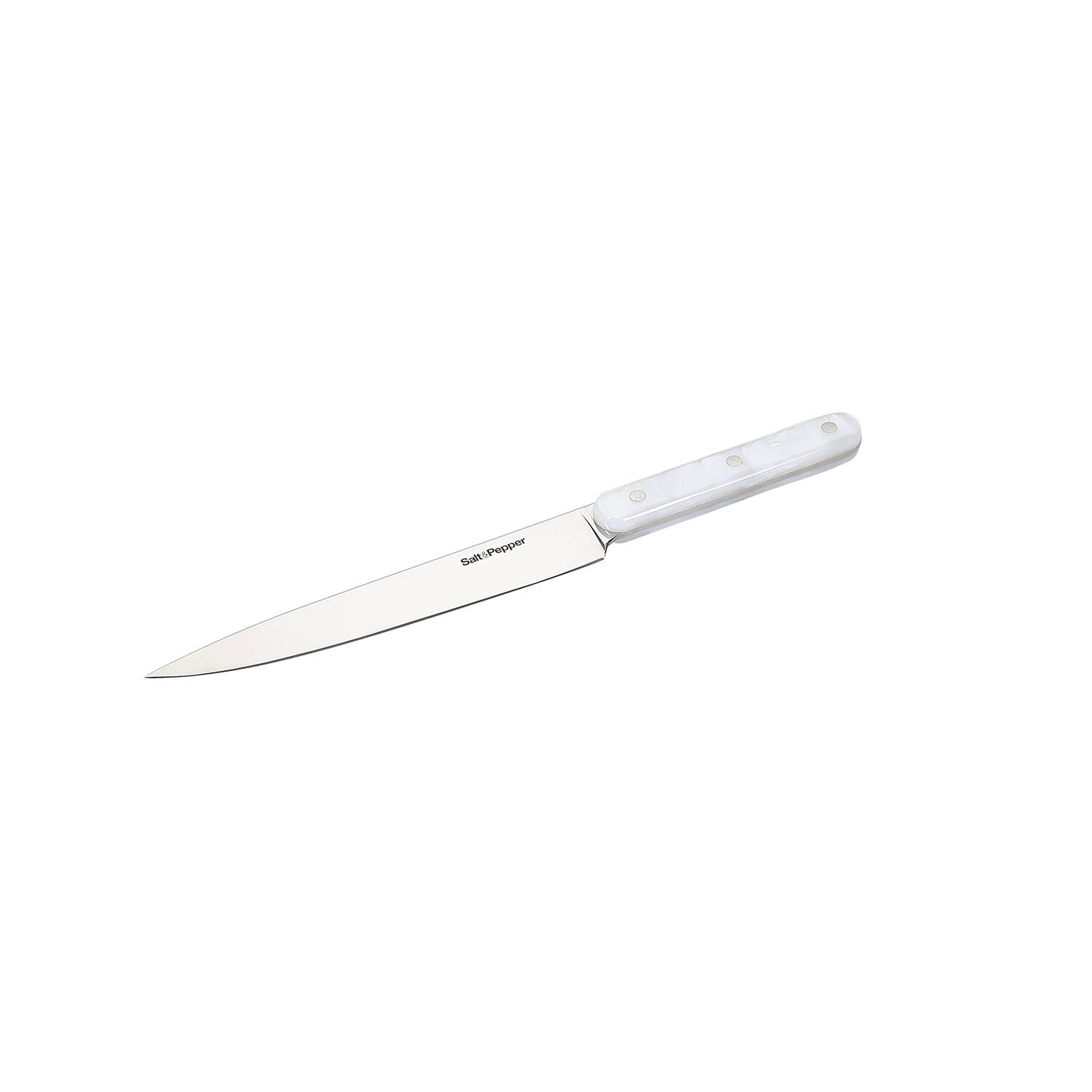 Salt & Pepper Fileermes parelmoerlook wit Chop 1 Salt & Pepper Fileermes parelmoerlook wit Chop | Salt & Pepper