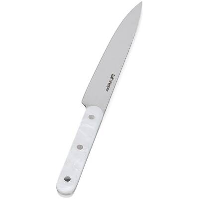 Salt & Pepper Fileermes parelmoerlook wit Chop