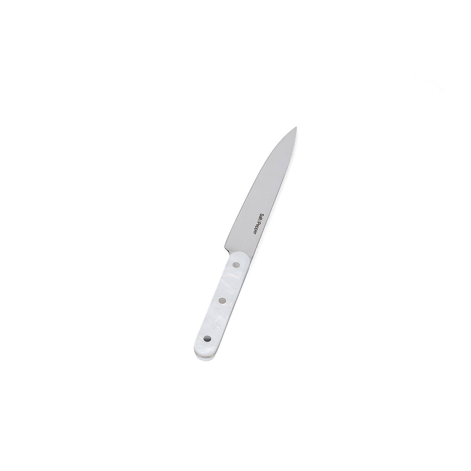Salt & Pepper Fileermes parelmoerlook wit Chop 2 Salt & Pepper Fileermes parelmoerlook wit Chop