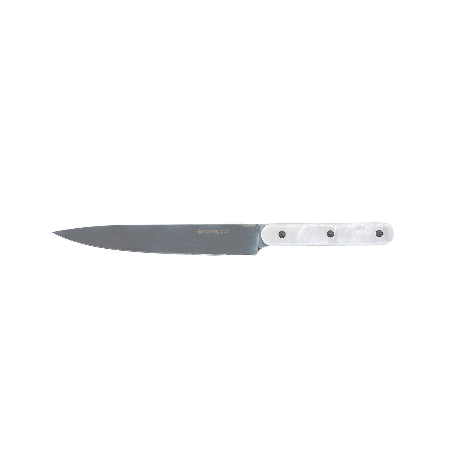 Salt & Pepper Fileermes parelmoerlook wit Chop 3 Salt & Pepper Fileermes parelmoerlook wit Chop
