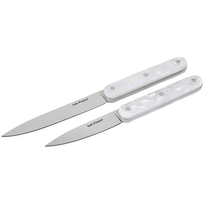 Salt & Pepper Messenset 2-delig parelmoerlook wit Chop | Salt & Pepper