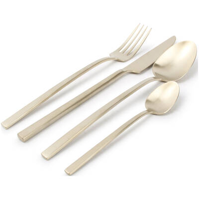 S|P Collection - Bestekset 16-delig - mat goud Terno