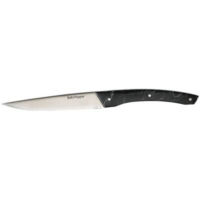 Salt & Pepper Steakmes marmerlook zwart Blade - set/4
