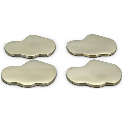S|P Collection Glasonderzetter organisch goud Charm - set/4