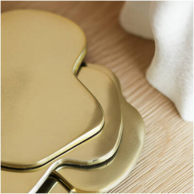 S|P Collection Glasonderzetter organisch goud Charm - set/4 - detailfoto 1 | S|P Collection