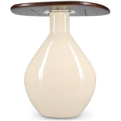 S|P Collection - Bijzettafel - 41x36xH40cm - houten blad ivory