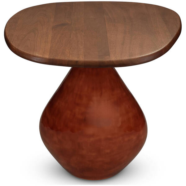 S|P Collection - Bijzettafel - 41x36xH40cm - houten blad red clay