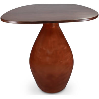 S|P Collection - Bijzettafel 50x36xH50cm met houten blad red clay Mio