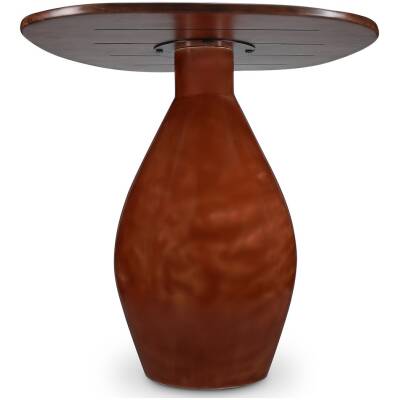 S|P Collection - Bijzettafel 50x36xH50cm met houten blad red clay Mio