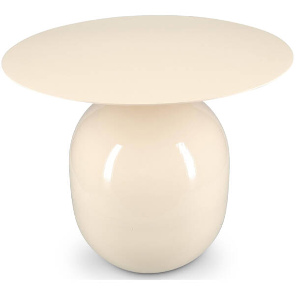 Meubels 17 S|P Collection - Bijzettafel 50xH40cm metaal ivory Mio