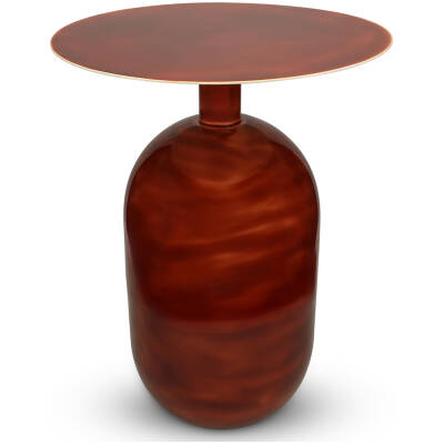 S|P Collection Bijzettafel 40xH52cm metaal red clay Mio | S|P Collection