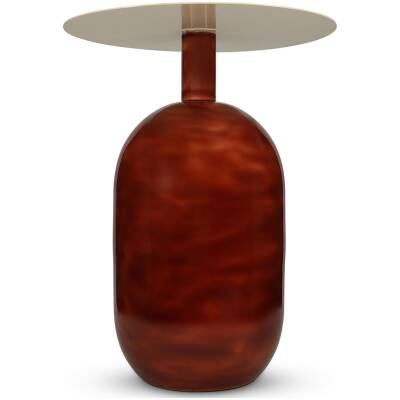 S|P Collection - Bijzettafel - 40xH52cm - metaal red clay
