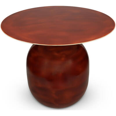 S|P Collection - Bijzettafel 50xH40cm metaal red clay Mio