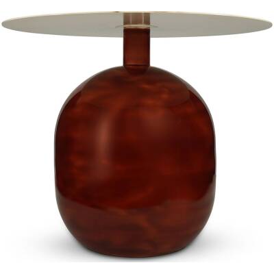 S|P Collection - Bijzettafel 50xH40cm metaal red clay Mio