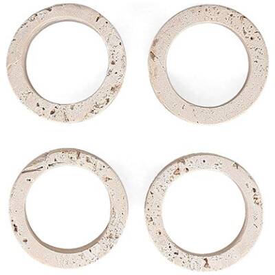 S|P Collection Servetring 5cm travertin Opus - set/4