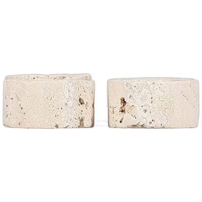 S|P Collection Servetring 5cm travertin Opus - set/4