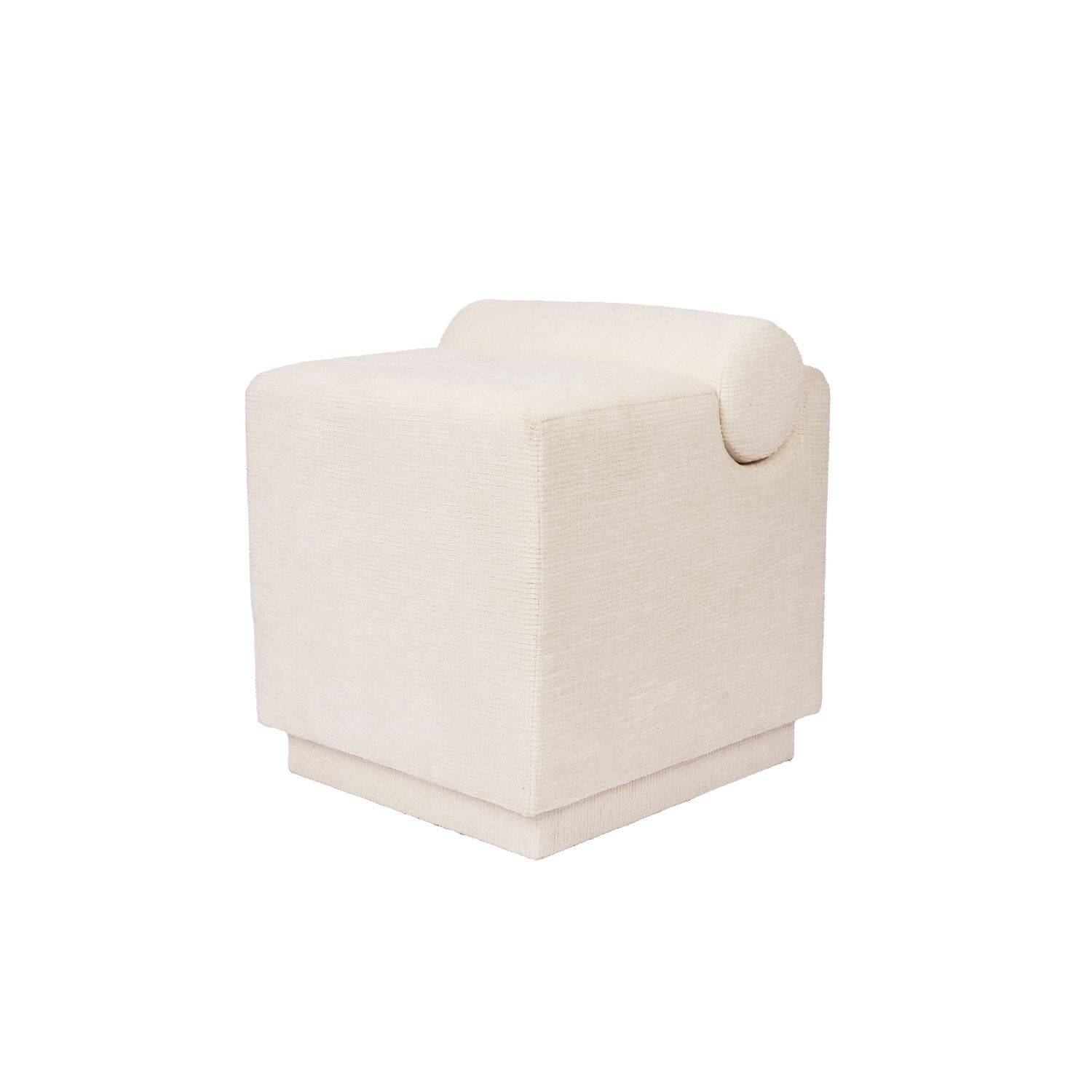 S|P Collection Poef 46x42xH49cm cloud beige Brume 1 S|P Collection Poef 46x42xH49cm cloud beige Brume | S|P Collection